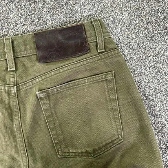 Naked & Famous Weird Guy Green Selvedge Chino Denim Jeans Mens 32 Button Fly
